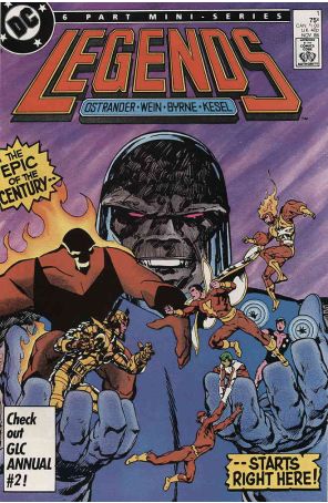 Legends 1 published by DC with cover art by John Byrne