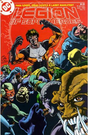 Legion of Super-Heroes (3rd Series) 13 published by DC with cover art by Steve Lightle