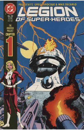 Legion of Super-Heroes (3rd Series) 32 published by DC with cover art by Steve Lightle