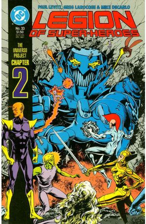 Legion of Super-Heroes (3rd Series) 33 published by DC with cover art by Steve Lightle