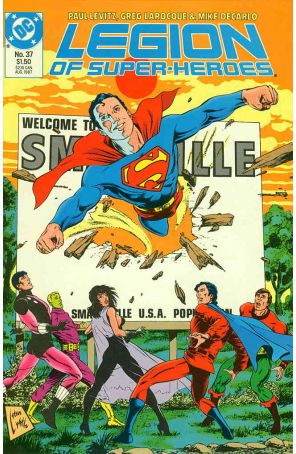 Legion of Super-Heroes (3rd Series) 37 published by DC with cover art by Steve Lightle