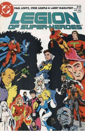 Legion of Super-Heroes (3rd Series) 9 published by DC with cover art by Steve Lightle
