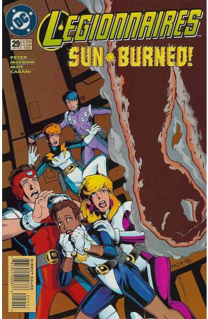 Legionnaires 29 published by DC with cover art by Jeffrey Moy