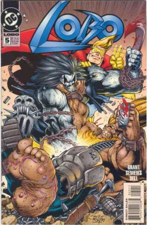 Lobo 5 published by DC with cover art by Val Semeiks