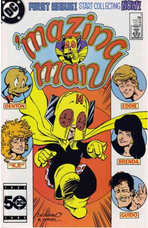 Mazing Man 1 published by DC with cover art by Stephen DeStefano