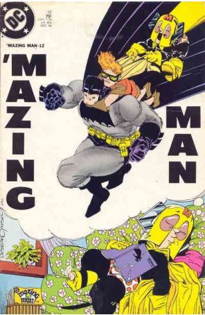 Mazing Man 12 published by DC with cover art by Stephen DeStefano, Frank Miller