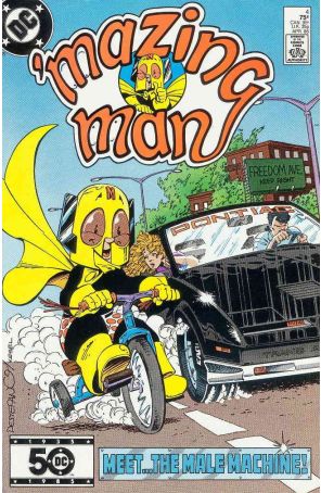 Mazing Man 4 published by DC with cover art by Stephen DeStefano