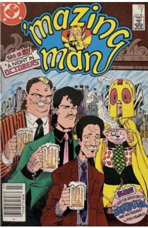 Mazing Man 7 (Newsstand) published by DC with cover art by Stephen DeStefano