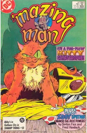 Mazing Man 8 published by DC with cover art by Stephen DeStefano