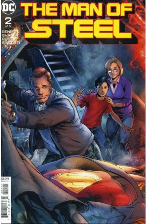 Man of Steel (2nd Series) 2 published by DC with cover art by Ivan Reis