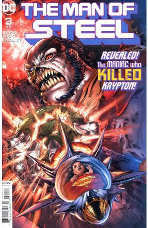 Man of Steel (2nd Series) 3 published by DC with cover art by Ivan Reis