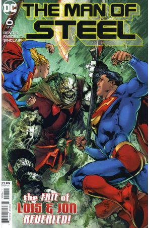 Man of Steel (2nd Series) 6 published by DC with cover art by Ivan Reis