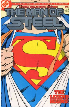 Man of Steel (Mini-Series) 1SC published by DC with cover art by John Byrne