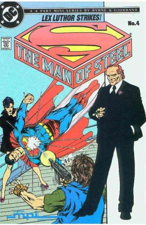 Man of Steel (Mini-Series) 4CS published by DC with cover art by John Byrne