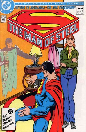 Man of Steel (Mini-Series) 6 published by DC with cover art by John Byrne
