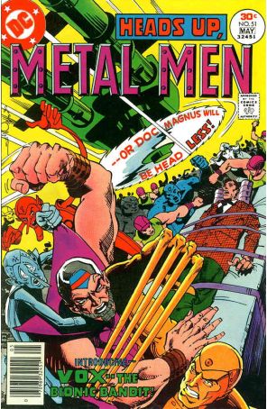 Metal Men 51 published by DC with cover art by Walt Simonson