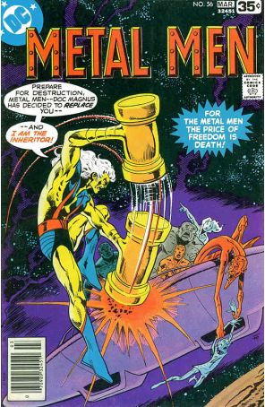 Metal Men 56 published by DC with cover art by Jim Aparo