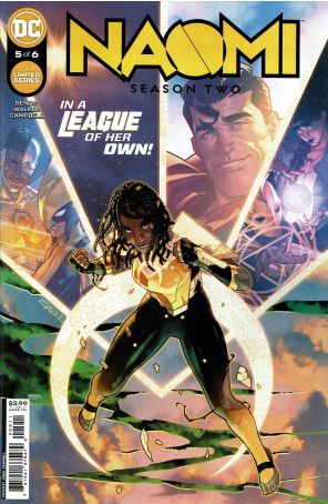 Naomi: Season Two 5 published by DC with cover art by Jamal Campbell