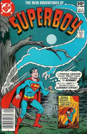 The New Adventures of Superboy 21 (Newsstand) published by DC with cover art by Kurt Schaffenberger