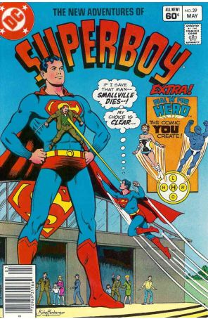 The New Adventures of Superboy 29 (Newsstand) published by DC with cover art by Kurt Schaffenberger