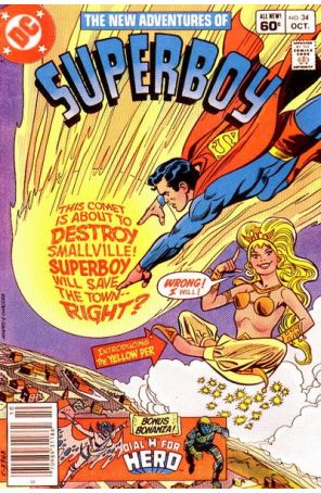 The New Adventures of Superboy 34 (Newsstand) published by DC with cover art by Ross Andru
