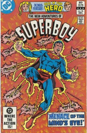 The New Adventures of Superboy 36 published by DC with cover art by Rich Buckler