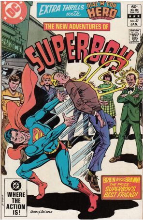The New Adventures of Superboy 37 published by DC with cover art by Ross Andru