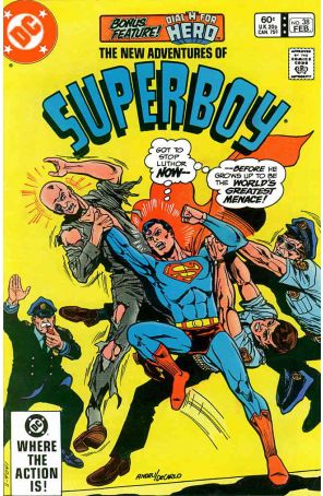 The New Adventures of Superboy 38 published by DC with cover art by Ross Andru
