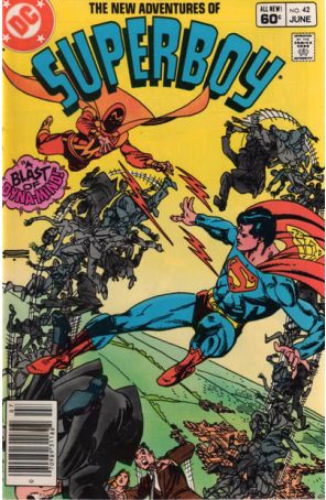 The New Adventures of Superboy 42 (Newsstand) published by DC with cover art by Gil Kane