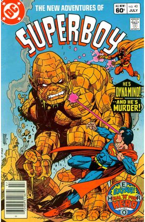 The New Adventures of Superboy 43 (Newsstand) published by DC with cover art by Gil Kane