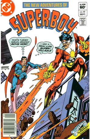 The New Adventures of Superboy 45 (Newsstand) published by DC with cover art by Gil Kane