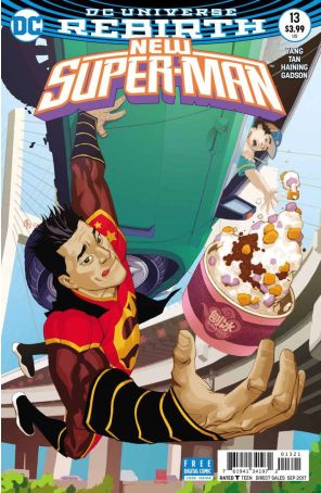 New Super-Man 13A published by DC with cover art by Bernard Chang