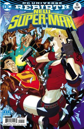 New Super-Man 15A published by DC with cover art by Bernard Chang