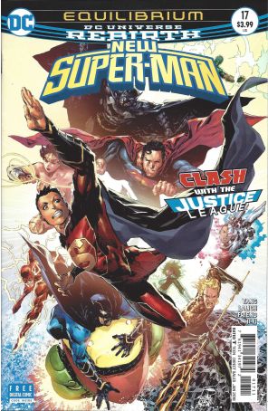 New Super-Man 17 published by DC with cover art by Philip Tan