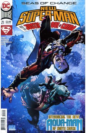 New Super-Man 21 published by DC with cover art by Philip Tan
