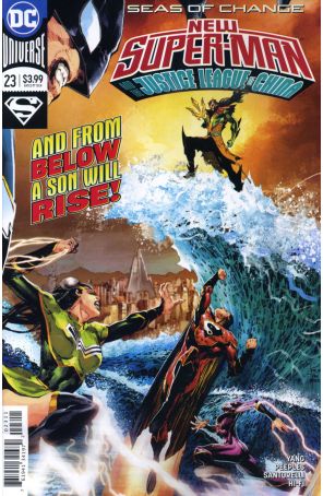 New Super-Man 23 published by DC with cover art by Philip Tan