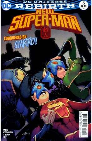New Super-Man 5 published by DC with cover art by Viktor Bogdanovic