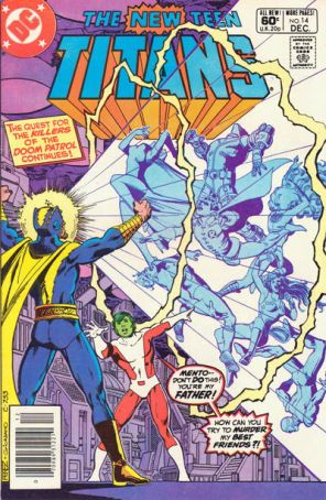 New Teen Titans (1st Series) 14 (Newsstand) published by DC with cover art by George Pérez