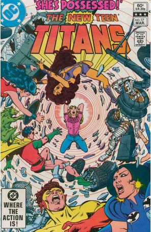 New Teen Titans (1st Series) 17 published by DC with cover art by George Pérez