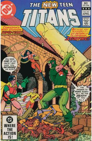 New Teen Titans (1st Series) 18 published by DC with cover art by George Pérez
