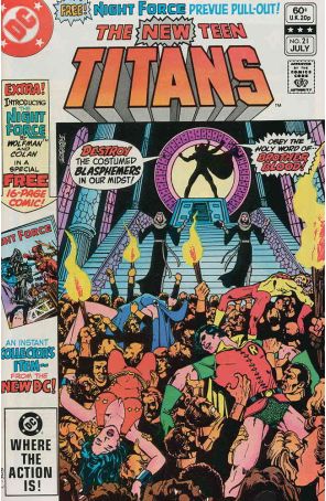 New Teen Titans (1st Series) 21 published by DC with cover art by George Pérez