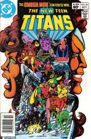 New Teen Titans (1st Series) 24 (Newsstand) published by DC with cover art by George Pérez