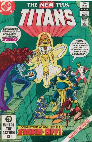 New Teen Titans (1st Series) 25 published by DC with cover art by George Pérez