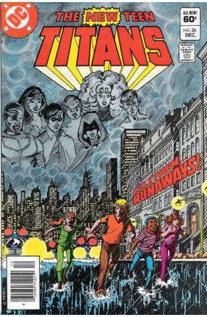 New Teen Titans (1st Series) 26 (Newsstand) published by DC with cover art by George Pérez