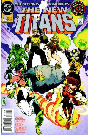 The New Titans 0 published by DC with cover art by Tom Raney