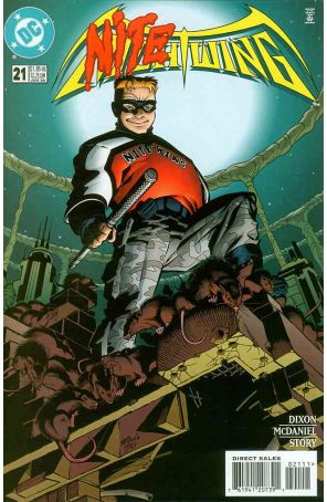 Nightwing 21 published by DC with cover art by Scott McDaniel