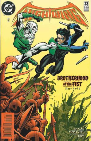 Nightwing 23 published by DC with cover art by Scott McDaniel