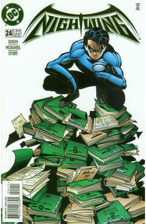 Nightwing 24 published by DC with cover art by Scott McDaniel