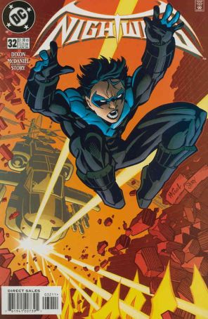 Nightwing 32 published by DC with cover art by Scott McDaniel
