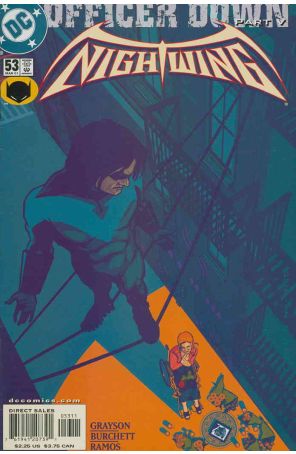 Nightwing 53 published by DC with cover art by Durwin Talon